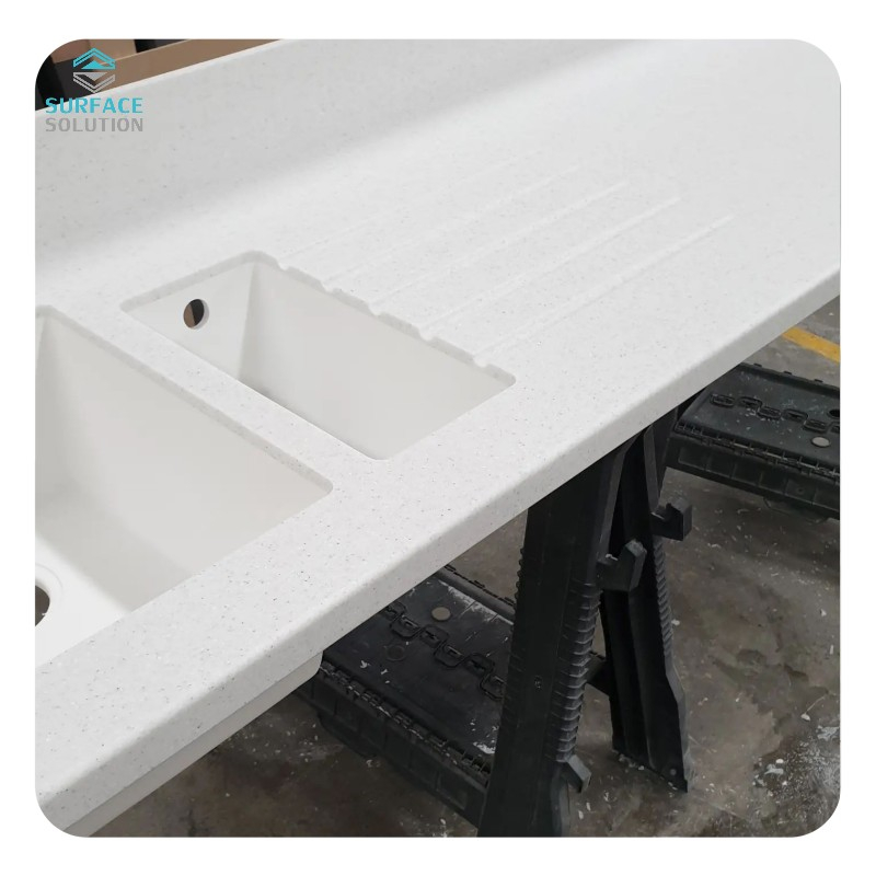 Factory Wholesale Stain Resistant Big Slab 6-30mm Big Slab Solid Surface Material for Table Top