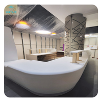  Marble Series Big Slabs Carrara White Acrylic Solid Surface Sheets For Kitchen Countertop