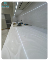China Factory Solid Surface Solid Colors White Red for Restaurant Table Tops Countertops