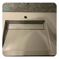 Factory 2440*760*12mm Waterproof Solid Surface Artificial Stone Slab Sheet