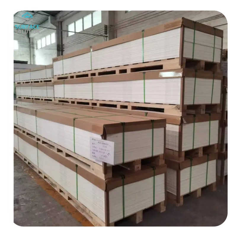 12mm thickness pure white artificial Solid Surface stone Sheet