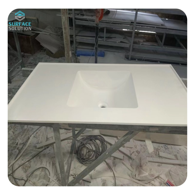 Easy Fabricate and Repairable Stain Resistance Joint Invisible Pure acrylic solid surface for Kitchen and Bathroom