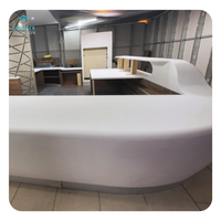 Wholesale Marble Series Big Slabs Carrara White Acrylic Solid Surface Sheets For Kitchen Countertop