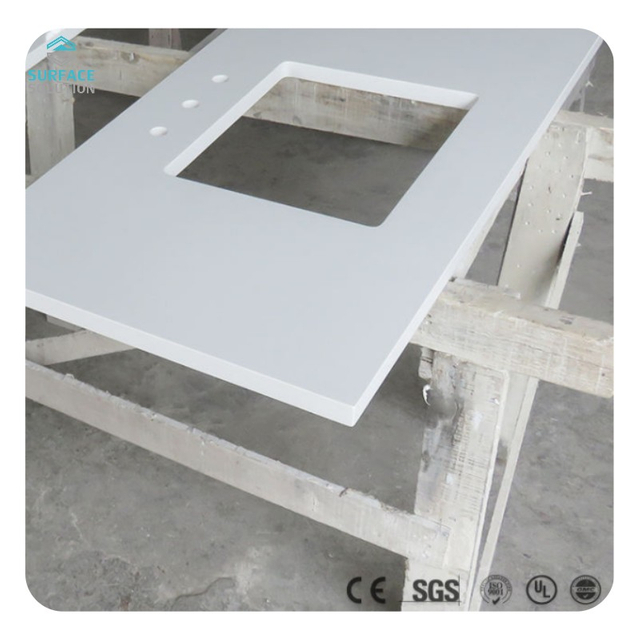 Manufactured in China Koris 12/15/18/20/25/30mm Thickness Calacatta Solid Surface Slabs