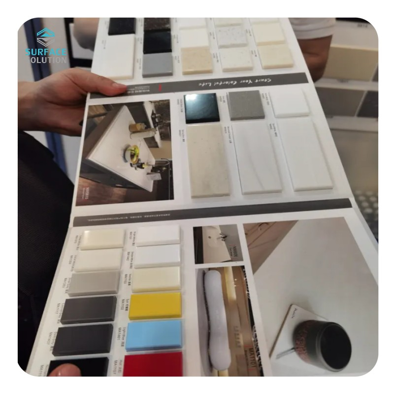 Wholesale Pure Acrylic Solid Surface Walls Acrylic Solid Surface for Engineered Artificial Kitchen Building