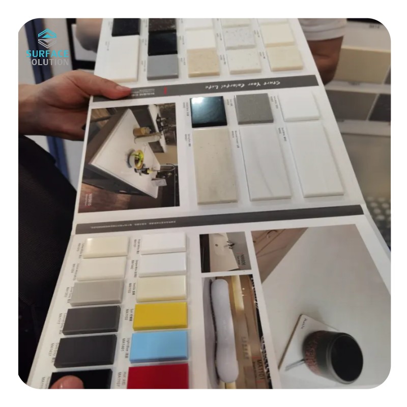 Wholesale Pure Acrylic Solid Surface Walls Acrylic Solid Surface for Engineered Artificial Kitchen Building