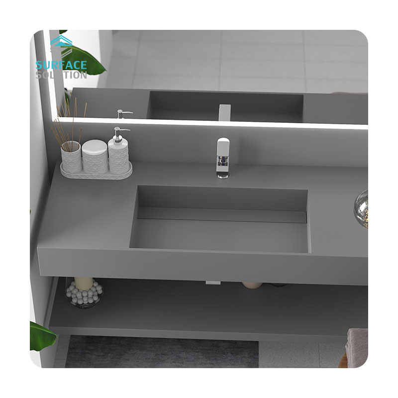 Factory Wholesale Stain Resistant Big Slab 6-30mm Big Slab Solid Surface Material for Table Top