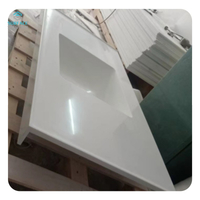 New Colors Wholesale Stain Resistant 6-30 mm Big Slab White Marble Acrylic Solid Surface for Kitchen Countertop