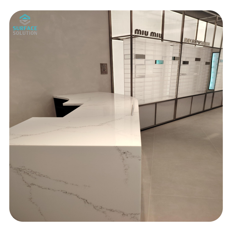 Wholesale 10 Years Warranty Big Slab Korean Popular Size 3660*760*12mm Acrylic Stone Countertop
