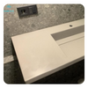 Factory 2440*760*12mm Waterproof Solid Surface Artificial Stone Slab Sheet